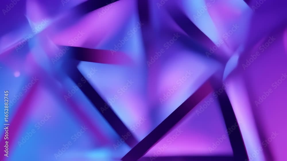 Dynamic Abstract Animation of a Rotating Wireframe Structure in Ethereal Purple and Blue Hues Dynamic Abstract Animation of a Rotating Wireframe Structure in Ethereal Purple and Blue Hues