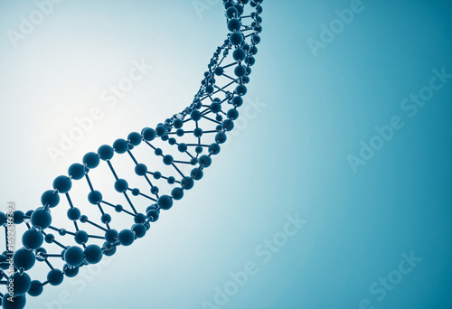 Molecular abstract structure and genetic engineering DNA. Healthcare and medicine