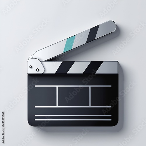 Simple Film Clapperboard Vector Design
