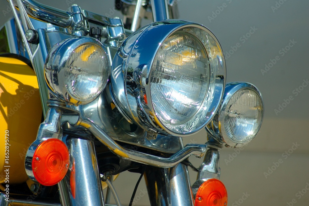 Fototapeta premium Motorcycle lights background