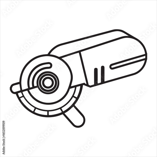 angle grinder power tool silhouette