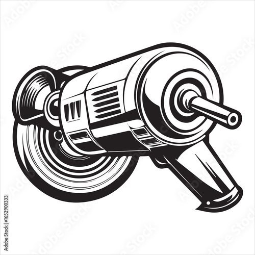 angle grinder power tool silhouette