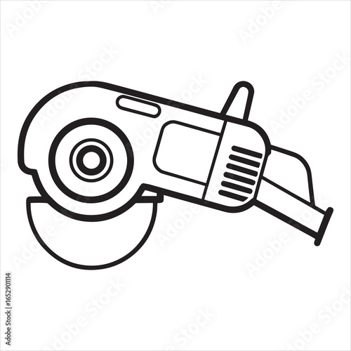 angle grinder power tool silhouette