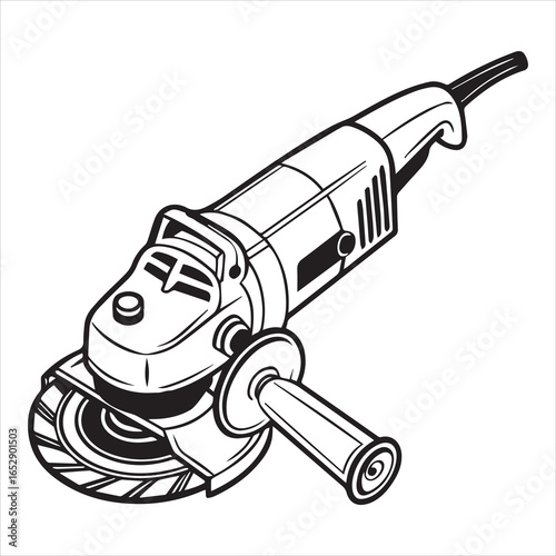 angle grinder power tool silhouette