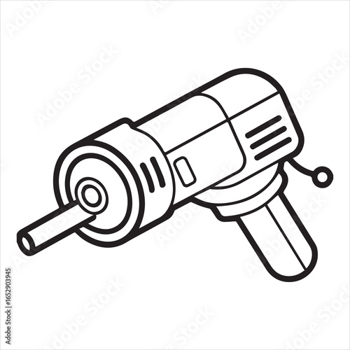 angle grinder power tool silhouette