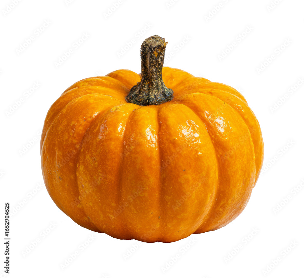 Fototapeta premium Single mini pumpkin isolated.