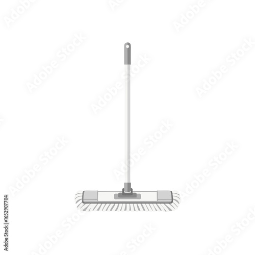 Minimalistic mop illustration showcasing cleanliness and hygiene for home maintenance product promotion illustration