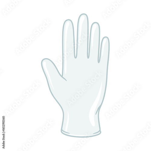 Hygiene emblem showcasing sterile hand protection for healthcare or industrial environments