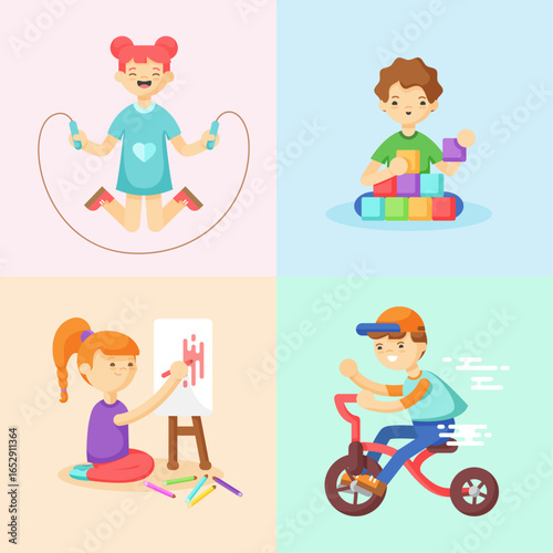 Children Engaging in Fun Activities