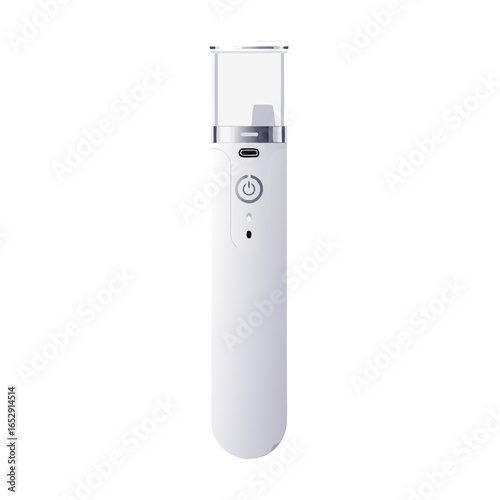 Modern portable nebulizer showcasing its sleek design and compact structure offering convenience and efficiency for respiratory therapy at home or