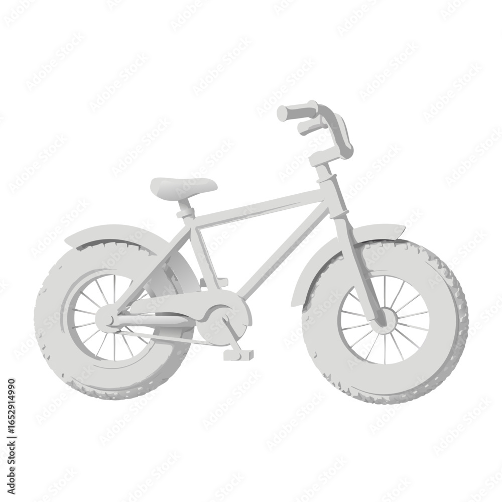 Fototapeta premium Monochromatic Bicycle Illustration Emphasizing Simplicity and Clean Lines for Modern Designs and Visual Communication projects