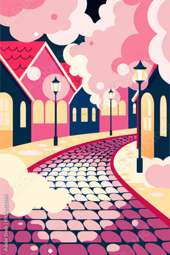 Stylized City Street