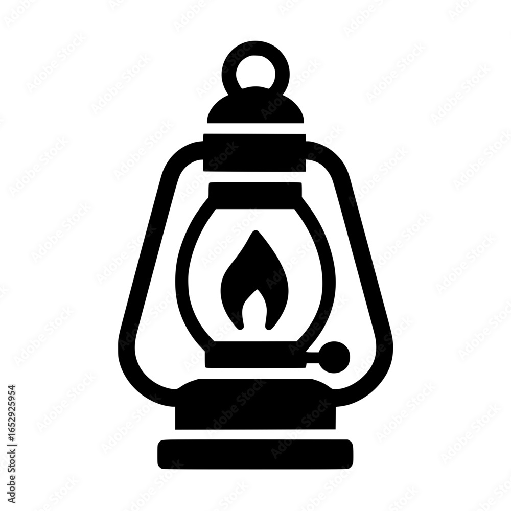 Obraz premium Vector line art of a lantern