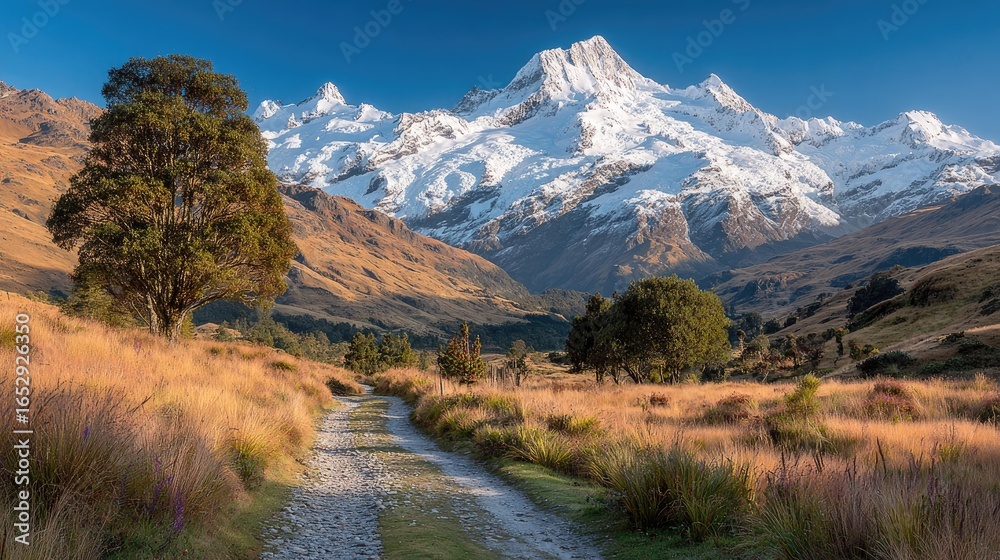 Fototapeta premium Mountainous Landscape with Path