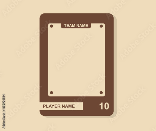 design about Sport trading card template