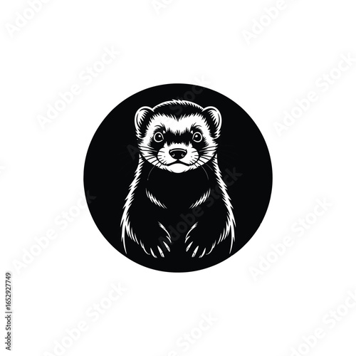 Ferret vector silhouette