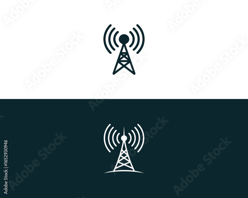 Signal tower broadcast waves communication transmission