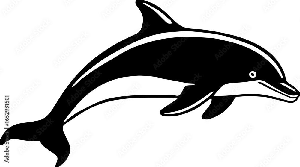 Obraz premium dolphin isolated on white background