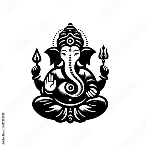 vector illustration of lord ganesha