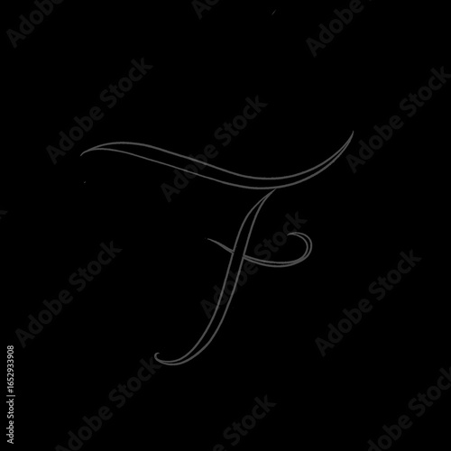 letter F for trademark logo without background