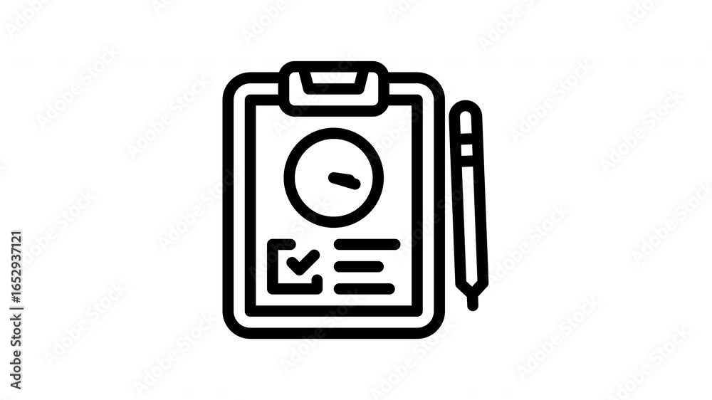schedule minimalist stroke animation schedule minimalist stroke animation