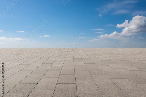 concrete wall and blue sky