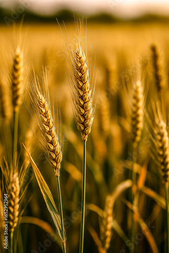 wheat field in the morning