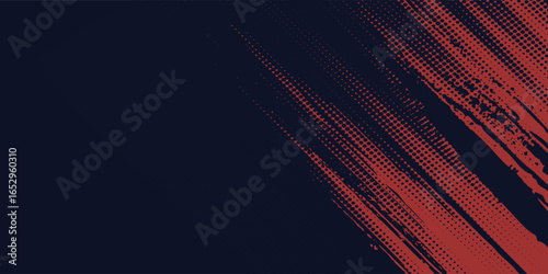 Red halftone dots blue color pattern gradient grunge texture background. Dot pop art comic sport style sport background modern arts