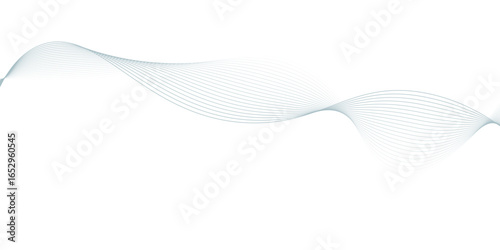 Vector abstract background with dynamic blue waves.