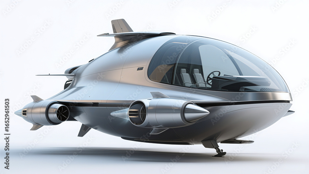 Fototapeta premium Jet-powered Droplet Boat