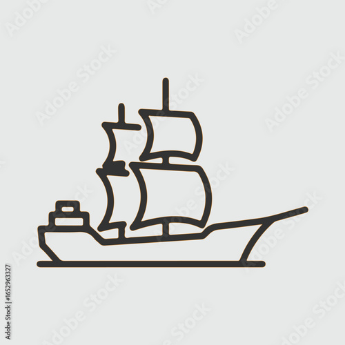 ship icon vector illustration