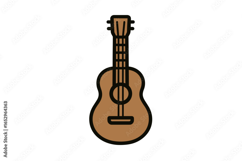 Fototapeta premium Vector Illustration of Acoustic Guitar Icon