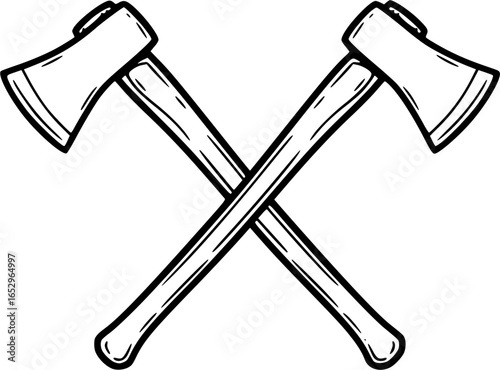 axes crossed vector drawing illustration

