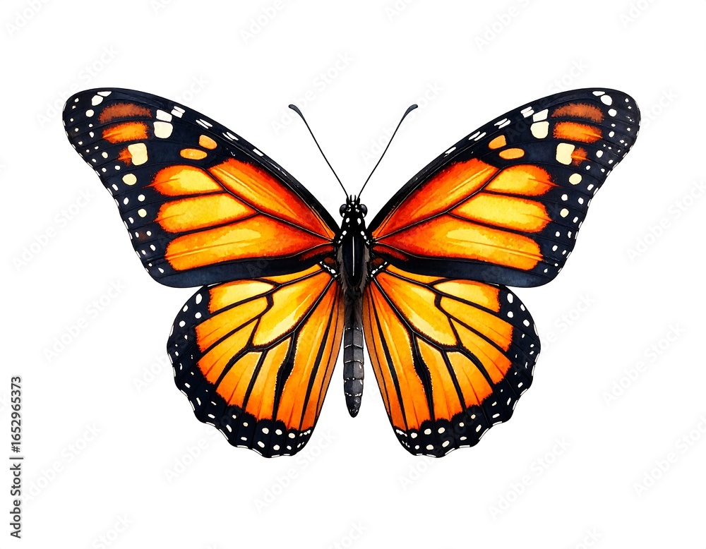Obraz premium Monarch butterfly, vibrant colors
