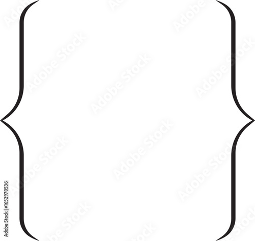 Curly Brackets Vector Illustration