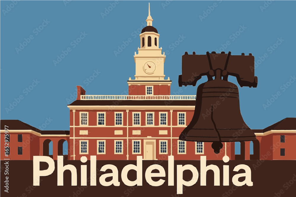Obraz premium Independence Hall Vista