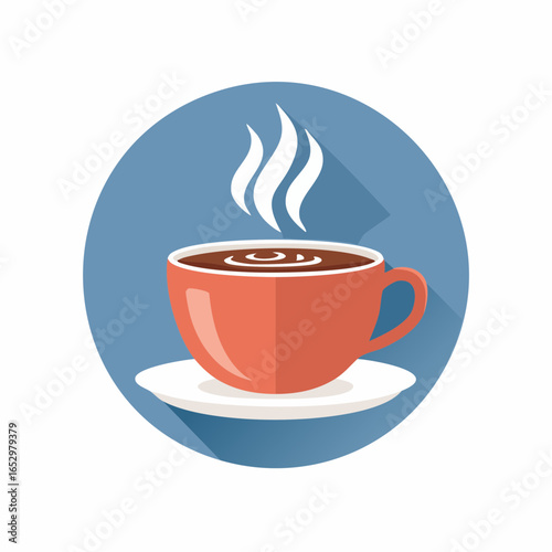 Sujet minimaliste tasse avec vapeur