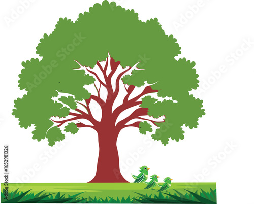 Elegant Tree with Branching Limbs – Logo and Decor Design