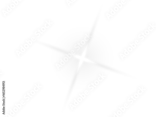 Bild auf Leinwand Vector illustration of a bright white cross-shaped lens flare
