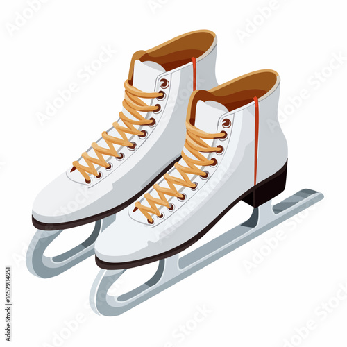 Sujet stylisé d’un équipement de sport hivernal