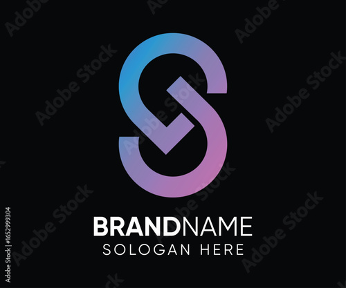 G S logo initial g s logo design template