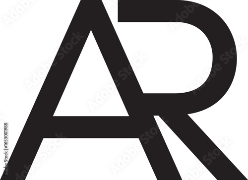 RA letter modern logo design