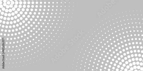Dot white gray wave light technology texture background. Abstract big data digital halftone modern grunge arts