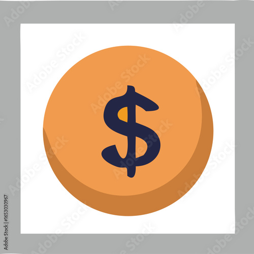 dollar icon vector illustration