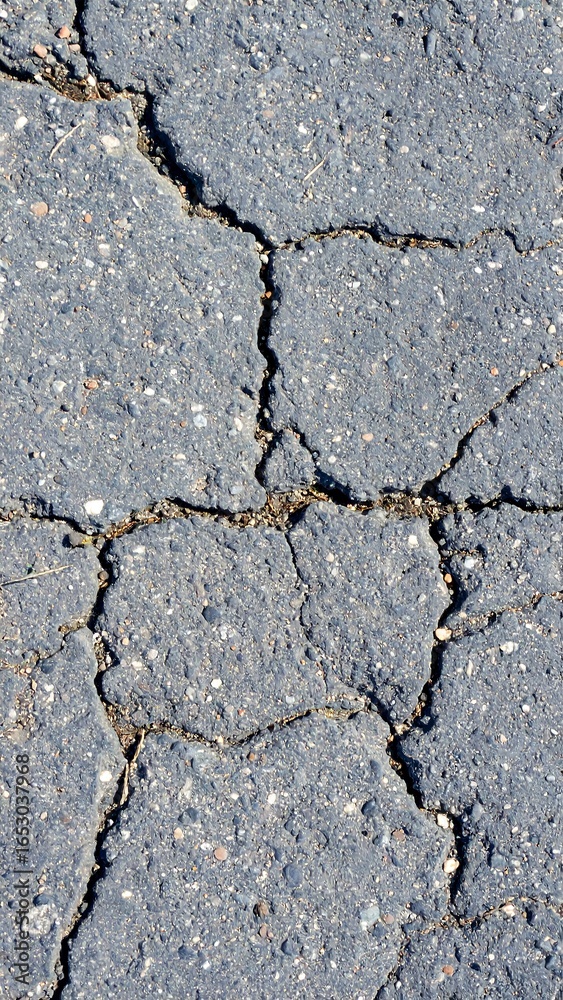 Fototapeta premium Cracked asphalt surface