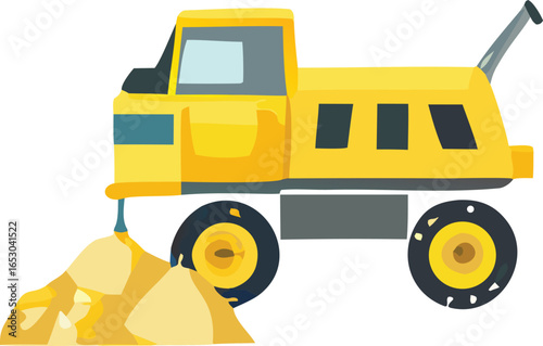 toy truck on white background
