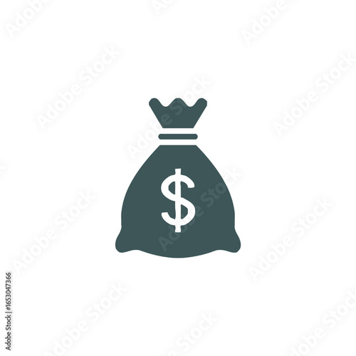Money Bag Icon Savings, Investment, and Finance