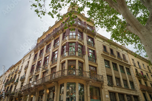 Tablou pe pânză Casa Milà, La Rambla, Barcelona, Spain