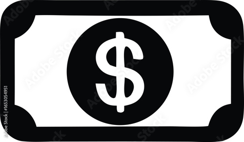 vector illustration of a dollar sign