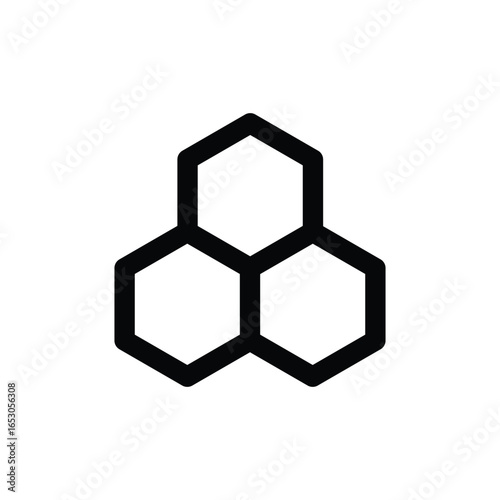 bee hive icon vector minimalist line drawing